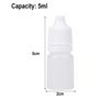 ACENIX® 50 Pieces 5ml dropper potion bottles White small Plastic Empty Refillable Squeezable Liquid sample dropper bottles
