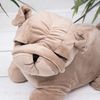 Pug Soft Fabric Dog Doorstop (Beige)