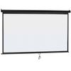 Manual Pull Down Projector Projection Screen Home Theater Movie 100" 16:9 Black