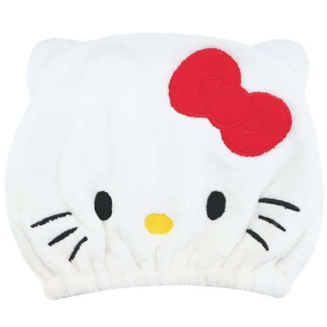 Sanrio Hello Kitty Towel Cap, Fluffy, Bath, Adults, Girls, Boys, Kids, Swimming Pool, Towel Cap, Hair Drying Towel, Character