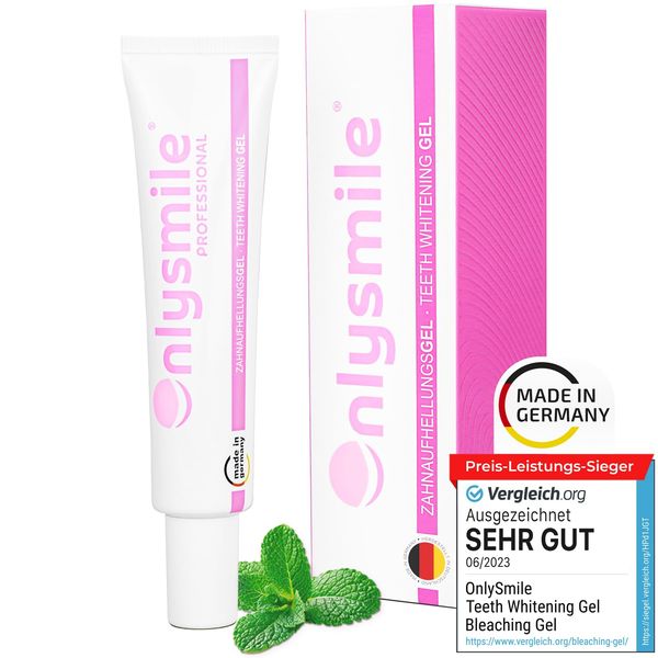 OnlySmile Teeth Whitening Gel für weiße Zähne | Zahnaufhellung und Bleaching Gel mit sofort Effekt | Zähne aufhellen - kosmetische Zahnreinigung