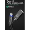 mcdodo USB Type-C Smart LED Auto Disconnect 3FT/1M Quick Charge Data Cable QC 3.0