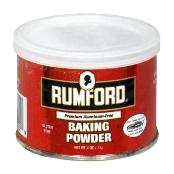 Rumford Baking Powder, Gluten Free, Aluminium Free 4 oz (Pack of 3)