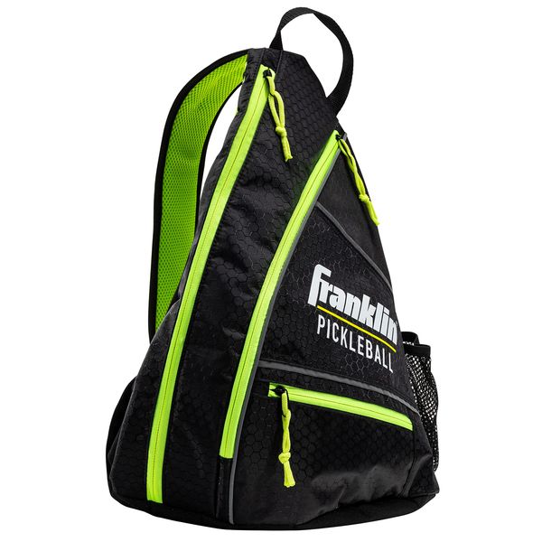 Franklin Sports Sling Bag Backpack for Pickleball Gear + Equipment - Holds Paddles, Balls + Accessories - Official US Open Bag for Men + Women