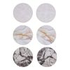 Alpha Star Set of 6 Cork Coasters Assorted Colours Marble Effect