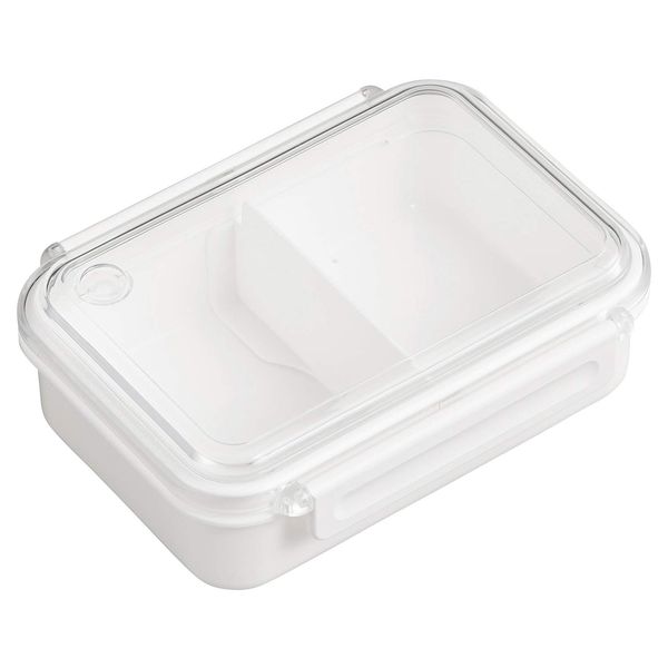 OSK PCL-15 Whole Frozen Bento Box, White, 16.9 fl oz (500 ml), Made in Japan, Dishwasher, Microwave Safe, Simple, Stylish, Storage Container, Time-saving, Unisex, Kids, Elementary School Students,