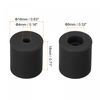 uxcell Silicone Leveling Column Silicone Buffer Heat Resistant for 3D Printers Hot Bed 18mm Black 4pcs