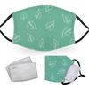 Green Leaf - Reusable Childrens Face Masks - 2 Filters Included