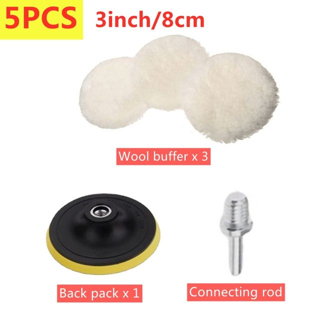 11Pcs Kit 3-Inch Buffing Pad Car Foam Drill Sponge Wool Polishing