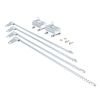 United Pacific Chrome Curb Feelers, Universal Fit, Helps to Prevent Curb Damage to Your Wheels, Curb Whiskers, Old School Style - ONE Set (Pack of 2)