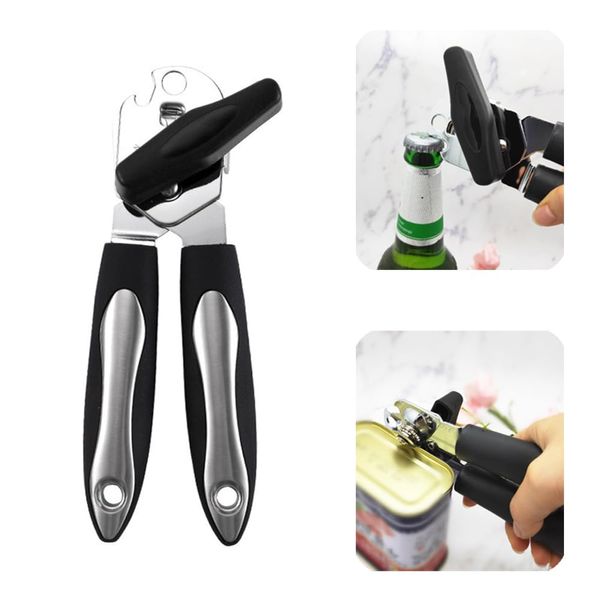 LOYELEY Gear Type Can Opener, Rotatable Can Opener, Can Opener, Can Opener, Can Opener Lid, Safe Smooth Edge, No Sharp Edges, Rotatable Can Opener, Bottle Opener, Sturdy Stainless Steel, Durable,