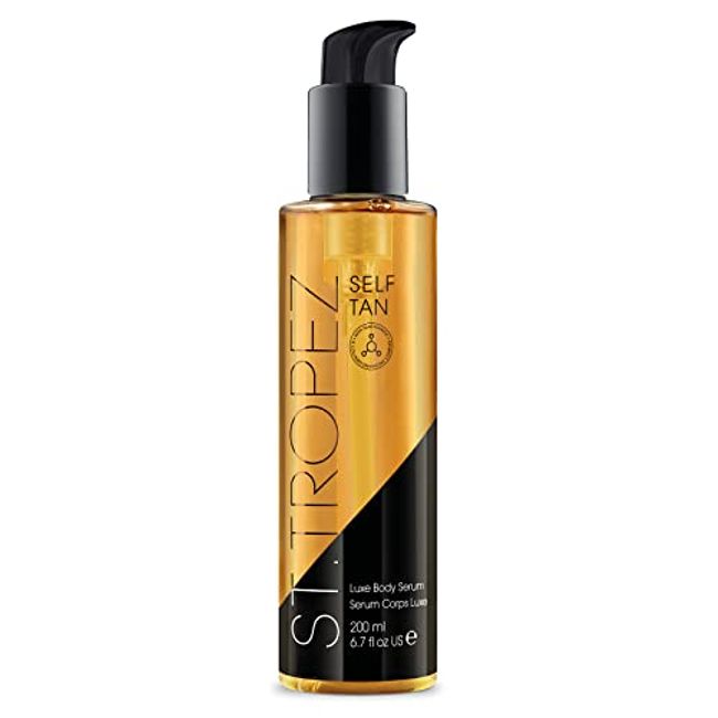 St.Tropez Tan Luxe Body Serum Self Tanner - 5-in-1 Collagen Enhancing Fake Tan with Niacinamide, Hyaluronic Acid, Vitamin C & Vitamin E - Vegan, Natural & Cruelty Free Skincare, 6.7 fl oz