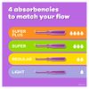 Tampax Radiant Tampons Multipack With Leakguard Braid, Regular/Super Absorbency, With Leakguard Braid, Unscented, 28 Count