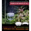 Clscea Aquarium Acrylic CO2 Diffuser, S-Hook CO2 Atomizer Bubble Counter with Replaceable Disc and Quick-Plug for Aquarium Plant Tank, 40cm (L)