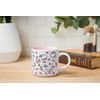 Silver Buffalo Hello Kitty Polka Dot Food Scribble Single Stackable Ceramic Mug, 13 Ounces