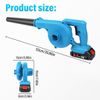 Cordless Leaf Blower Vacuum Handheld Electric Leaf Blower With 2 Battery US