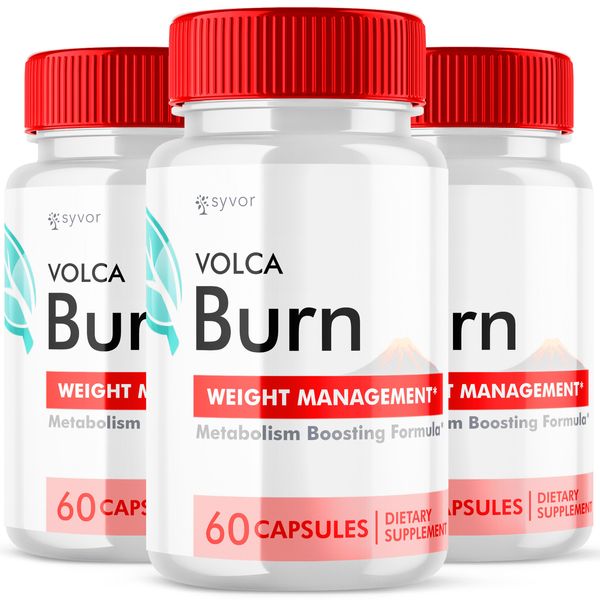 Volca Burn Advanced Formula Natural Energy & Workout Support Supplement 180 Caps