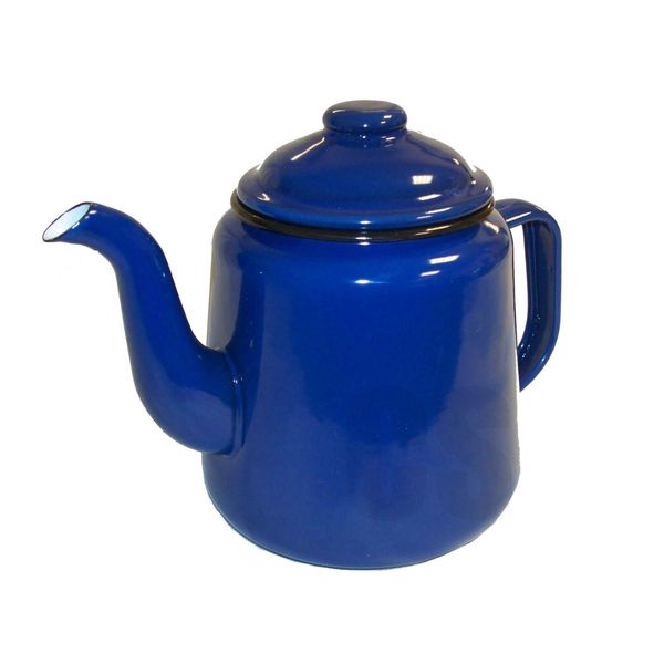 Falcon Housewares 69614 Blue Enamel Teapot with Handle & Lid