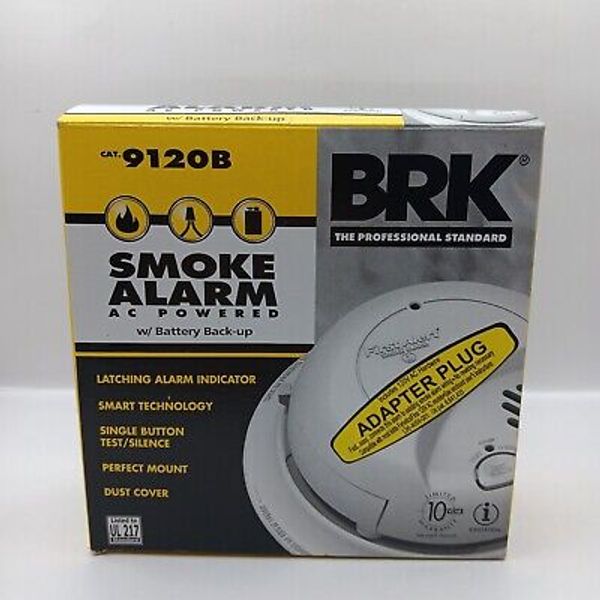 BRK CAT.9120B Smoke Detector SMOKE ALARMA CPOWEREDw/ Battery Back-up. Open Box