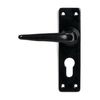 From the Anvil Smooth Lever Euro Lock Set - Black