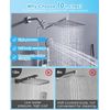 10" Rainfall Shower Head with Handheld Spray Combo – 5 Spray Modes, High Pres...