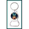 GALAXY OWL SCI FI CUSTOM BOTTLE OPENER KEYCHAIN KEY RING - STOCKING STUFFER GIFT