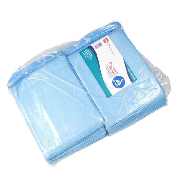 Dynarex Disposable Underpad, 23 inches X 24 inches, 31-Gram, 100 Count (Pack of 2)