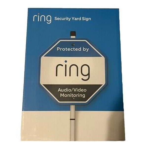 RING Home Security Yard Sign NEW Open Box