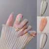 Chisafly Nail Chain Ball Extra Fine Gold 3 Types Approx. 150cm Nail Parts Chain Sparkle Set of 3