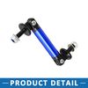 A ABSOPRO Adjustable Front Bumper Lip Lever Splitter Support Mount Rod Blue