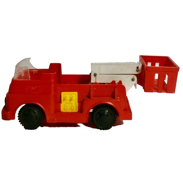 VINTAGE ELDON  BILLY BLASTOFF FIRE FIGHTER CHERRY PICKER TRUCK MADE N JAPAN 1969