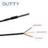 Temperature Sensor, DS18B20 Waterproof Wire, Waterproof DS18b20 Temperature Probe, Stainless Steel Packaging (5PCS)