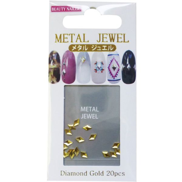 Metal Jewel ☆ Leaf Diamond Gold Silver Metal Jewel