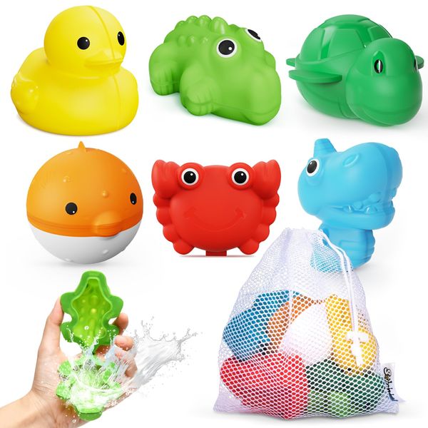 SOPPYCID Water Balloons, Genuine Product, 2023 Toy Best Prize, Reusable Bath Toy, Outdoor Play, Magnetic, Unbreakable, Water Balloon Fights, Summer Festival, 6 Colors (Set of 6), Silicone