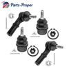 (2) Front Lower Ball Joint + (2) Outer Tie Rod for Jeep Grand Cherokee Commander