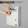 Durabox Drop Box Deposit Safe 12 x 4 x 15” Heavy Duty Steel Wall Mount Mailbox for Mail, Letters, Checks, Keys, Cash and more for Home, Office & Commercial Use (W500) (Gray)