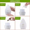 Essential Oil Diffuser 200ml Ultrasonic Aroma Humidifier Mist LED Aromatherapy
