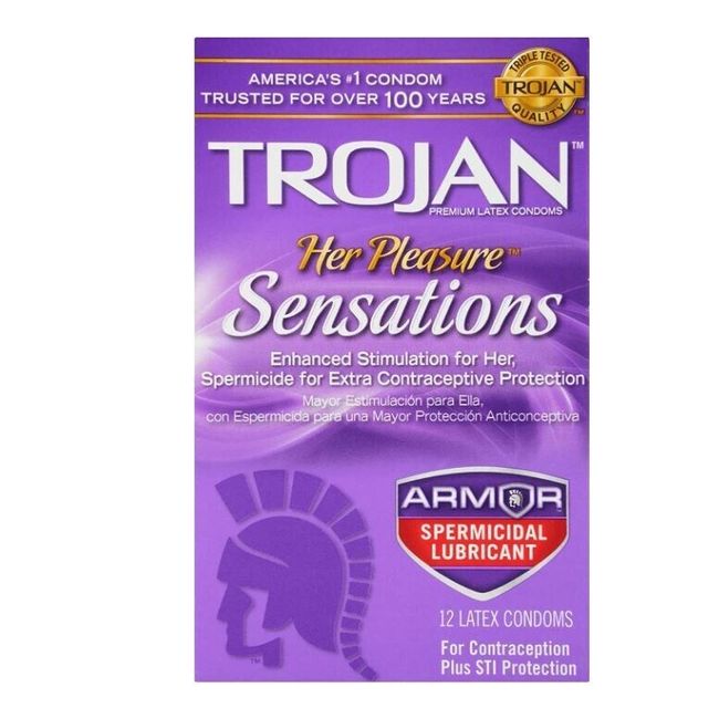 Condones Trojan Retardante Texturizados Ultra Estimulante Sexo Sex Condoms 12 pc