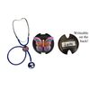 Smart Charms 3D Soft Rubber Stethoscope ID Tag (Butterfly)