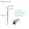 CoCud Threading Tap Meter M1.6 x 0.35 Thread Titanium Coated Machine 3 Straight Flutes Threading Tool (Application: Machine for Tap Drilling)