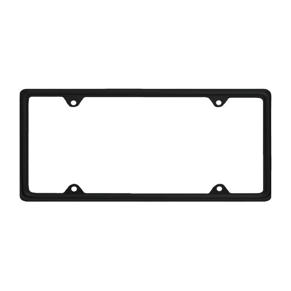 CLA Plain Slim Metal License Plate Frame - Black