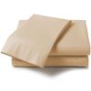 Percale Fitted Sheet Pastel, Polyester-Cotton, Coffee, King
