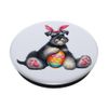 Schnauzer Easter Dog Bunny Ears Easter Eggs Puppy PopSockets Standard PopGrip