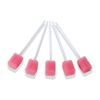 Disposable Oral Care Sponge Swabs(50pcs Pink)