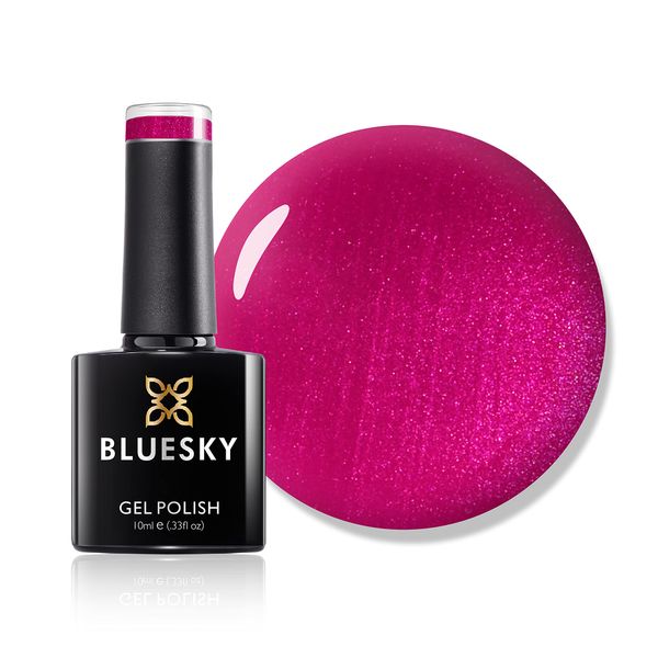 Bluesky Gel Nail Polish, Hot Chillis 80507, Bright, Red, Rose, Long Lasting, Chip Resistant, 10 ml (Requires Drying Under UV LED Lamp)