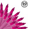 Brite Star 50 lt Designer Series Mini Light Set, Pink, Pink Wire
