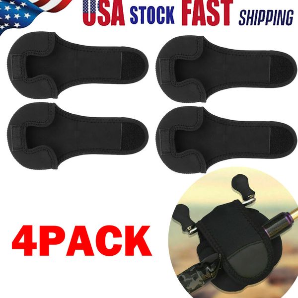 4PC Fishing Reel Cover Bag Protective Baitcasting Trolling Case US