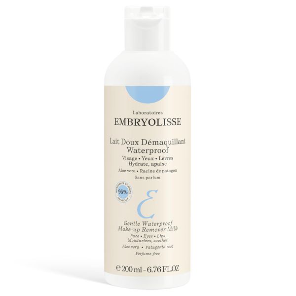 Embryolisse Gentle Waterproof Make-up Remover Milk | Cleanses, Remover Make Up & Moisturizes Skin | Suitable For All Skin Types 6.76 Fl. Oz.