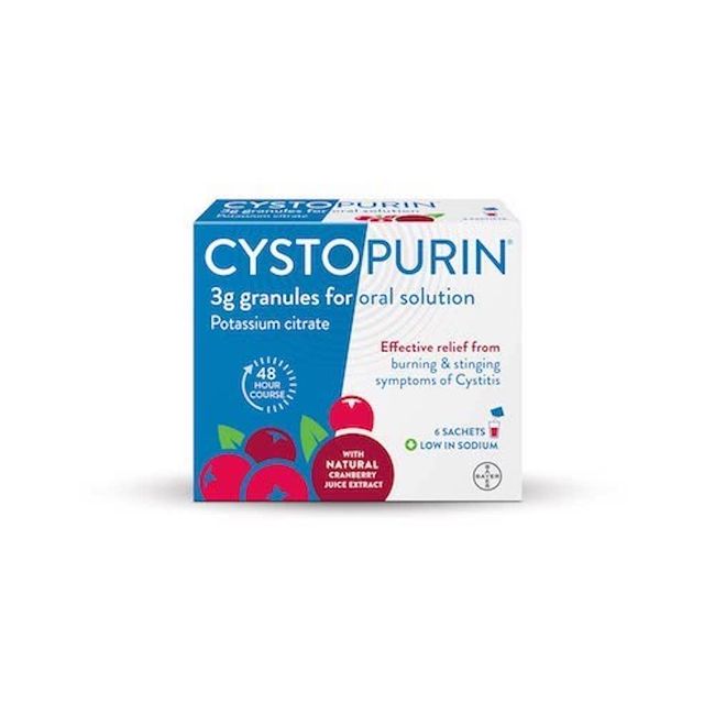 Cystopurin 3g Granules for Oral Solution with Natural Cranberry Juice Extract 6 Sachets by Cystopurin