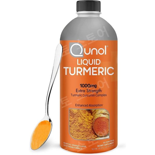 Kunol Liquid Turmeric Curcumin 1000mg 30.4 fl oz (1 pack), 30.4 fl oz